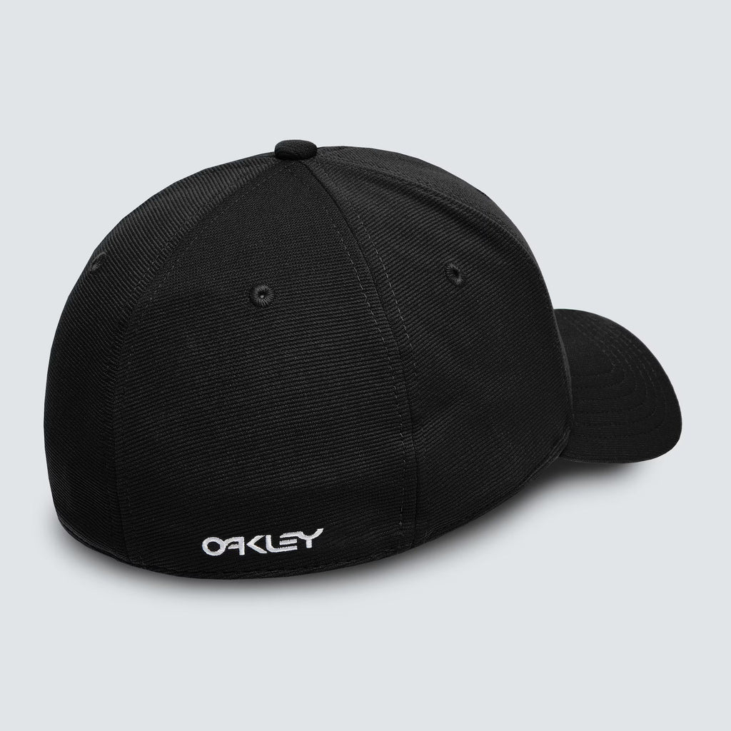 Oakley Men's 6 Panel Stretch Metallic Hat - Black