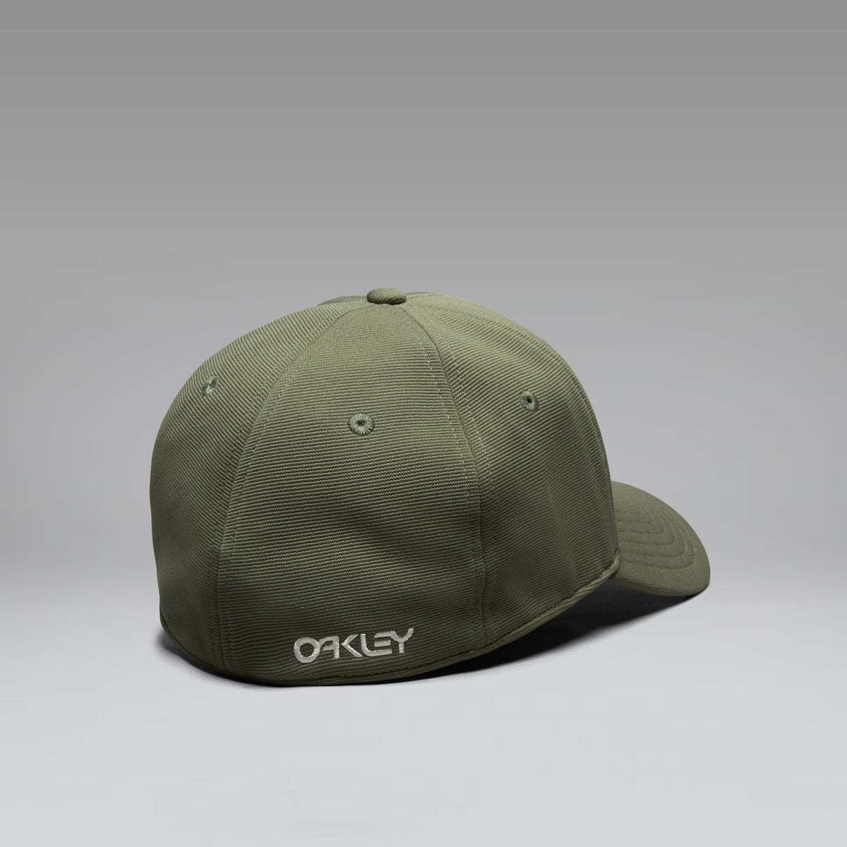 Oakley Men's 6 Panel Stretch Metallic Hat - Olive