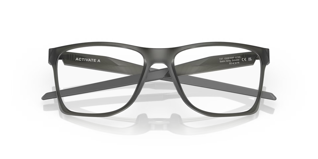 Oakley Men's Activate (low Bridge Fit) Eyeglasses - Grey