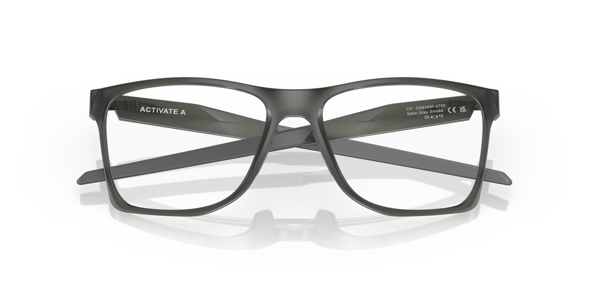 Oakley Men's Activate (low Bridge Fit) Eyeglasses - Grey