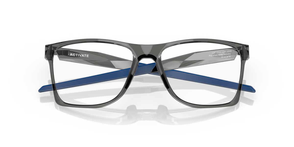 Oakley Men's Activate (low Bridge Fit) Eyeglasses - Grey