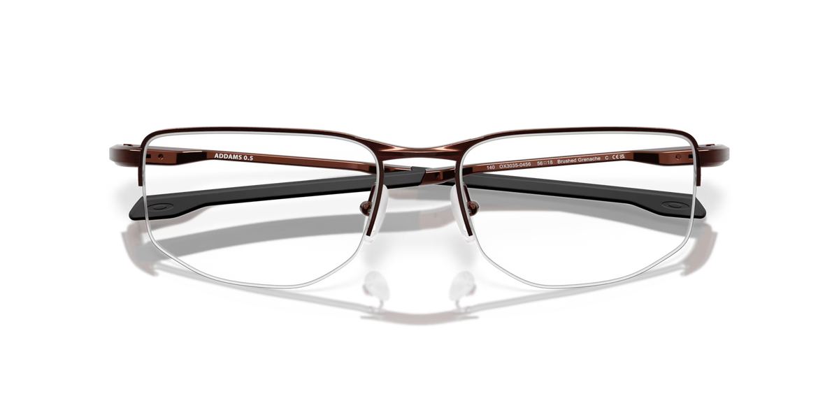 Oakley Men's Addams 0.5 Eyeglasses - Brushed Grenache