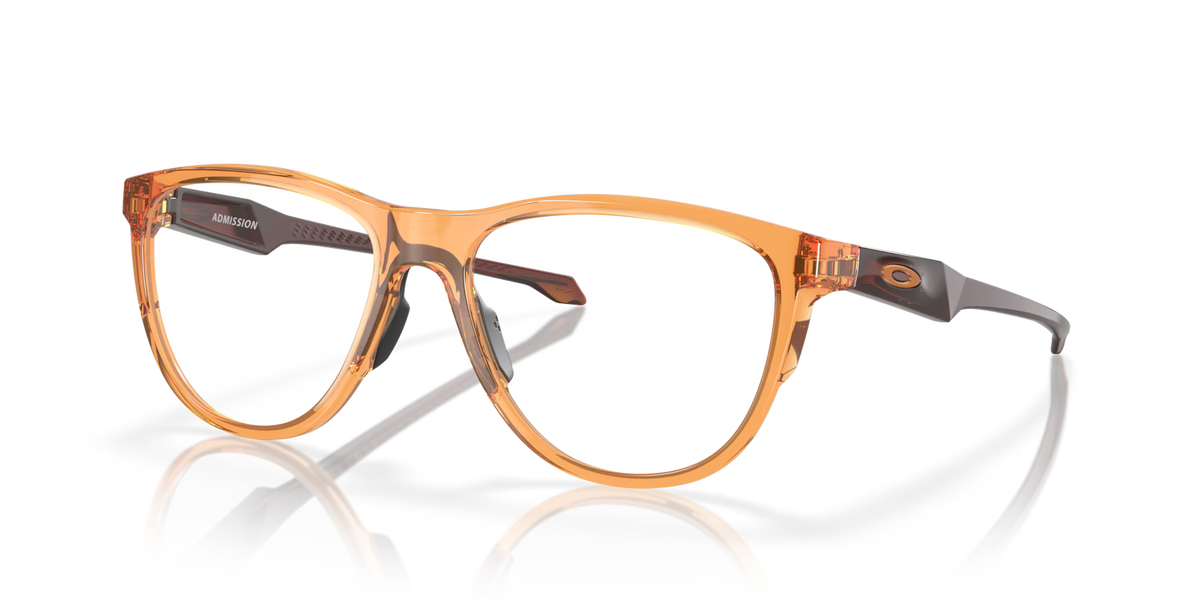 Oakley Men's Admission Eyeglasses - Polished Transparent Ginger