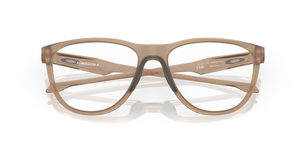 Oakley Men's Admission (low Bridge Fit) Eyeglasses - Matte Sepia
