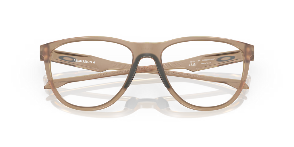 Oakley Men's Admission (low Bridge Fit) Eyeglasses - Matte Sepia