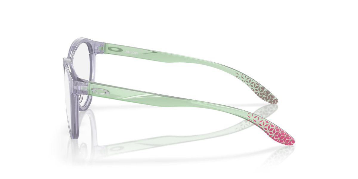 Oakley Men's Aglow (youth Fit) Eyeglasses - Polished Trans Lilac