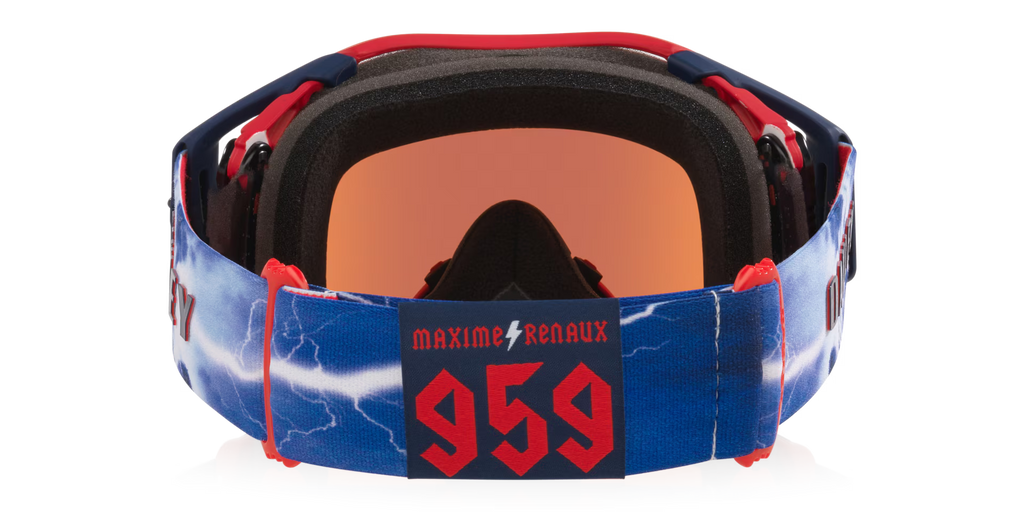 Oakley Men's Airbrake Mx Maxime Renaux Signature Series Goggles - Navy