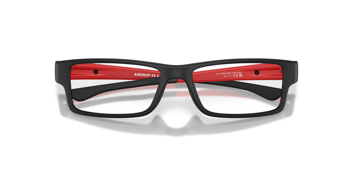 Oakley Men's Airdrop Xs (youth - Low Bridge Fit) Eyeglasses - Black