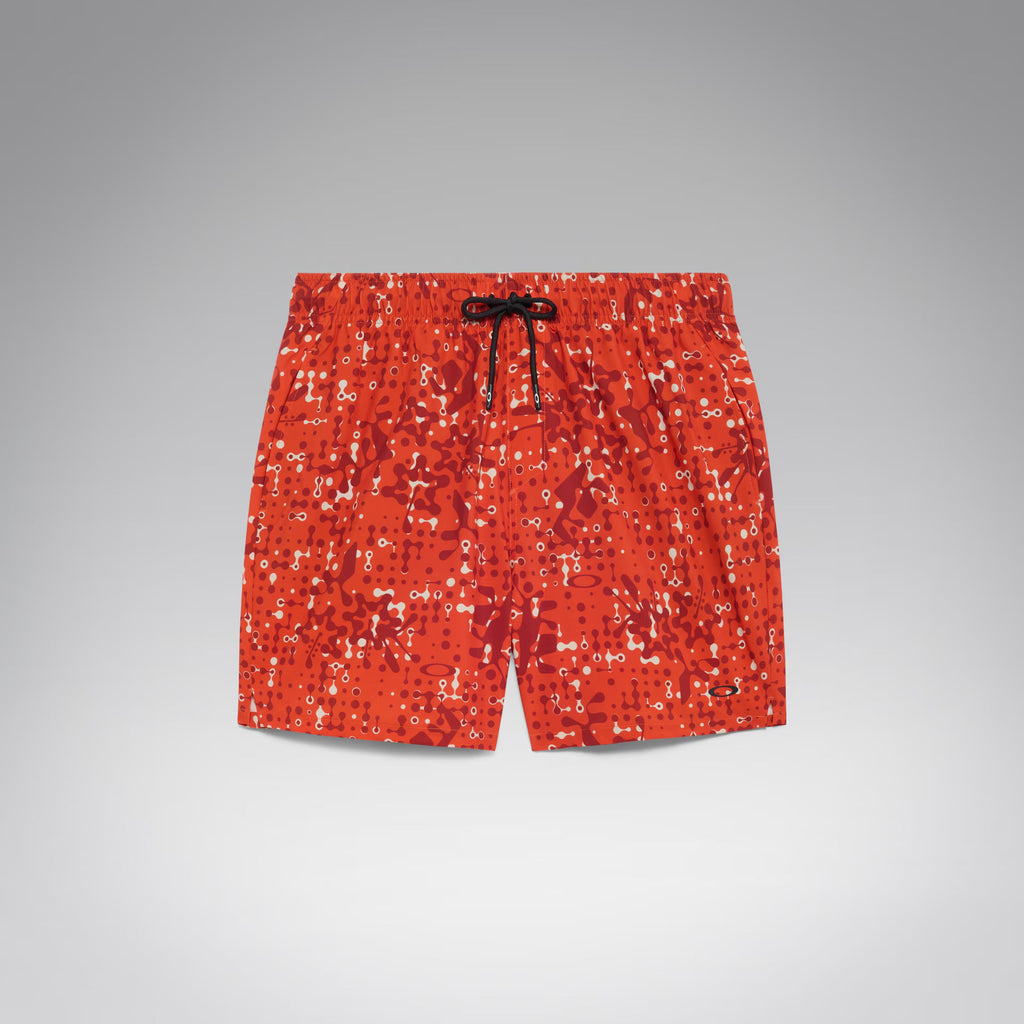 Oakley Men's All Hibiscus 17'' Beachshort - Monog Pixel Aviator Oran
