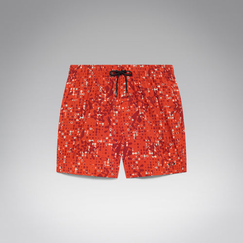 Oakley Men's All Hibiscus 17'' Beachshort - Monog Pixel Aviator Oran