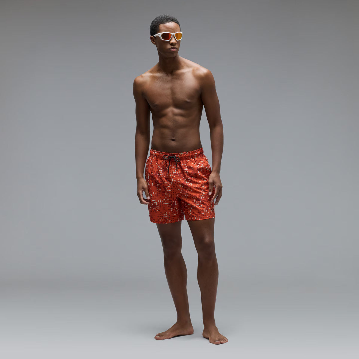 Oakley Men's All Hibiscus 17'' Beachshort - Monog Pixel Aviator Oran