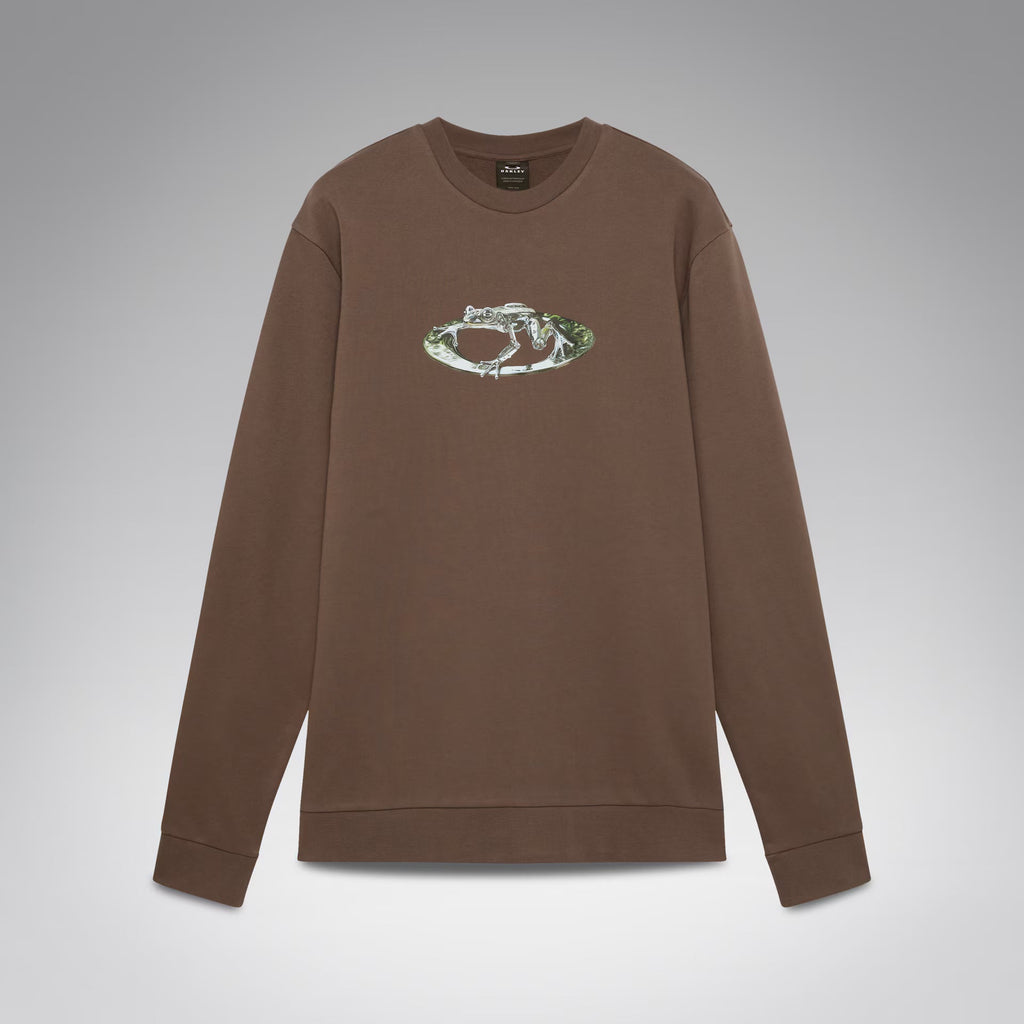 Oakley Men's Animatronic Frog Crewneck - Dark Umber