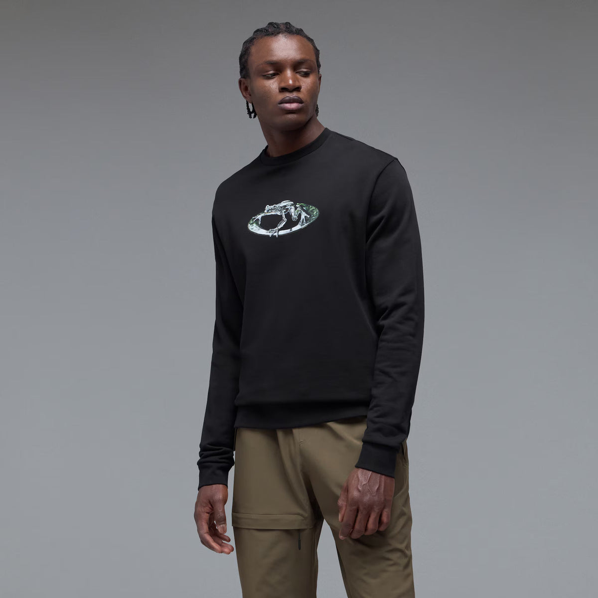 Oakley Men's Animatronic Frog Crewneck - Black