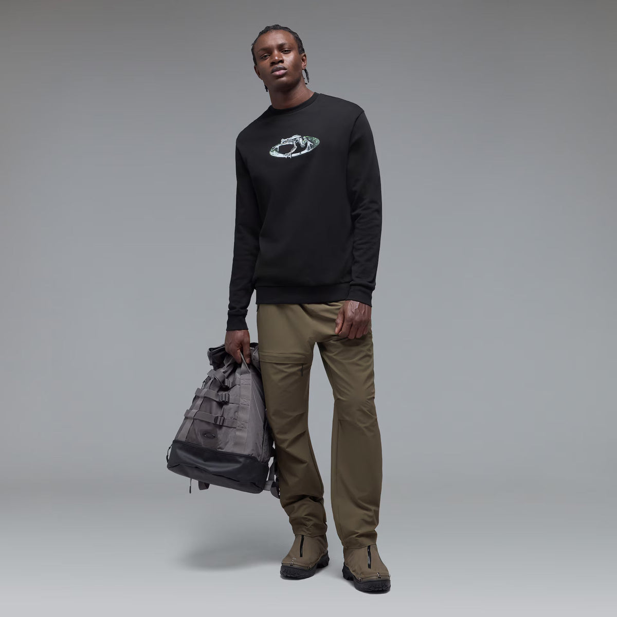 Oakley Men's Animatronic Frog Crewneck - Black
