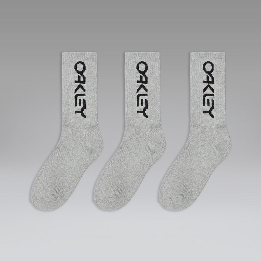 Oakley Men's B1b Socks 2.0 (3 Pcs) - Cement Melange