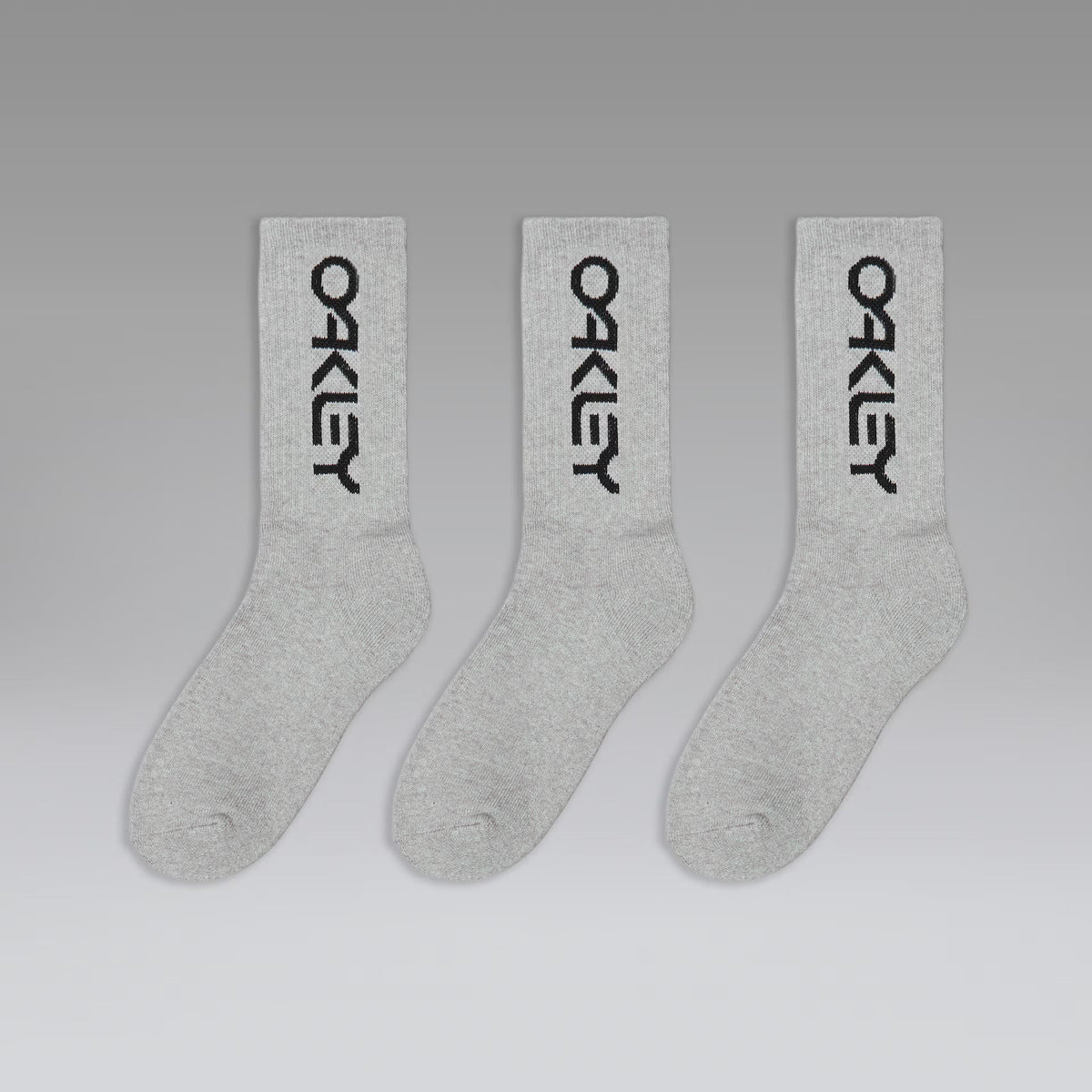 Oakley Men's B1b Socks 2.0 (3 Pcs) - Cement Melange
