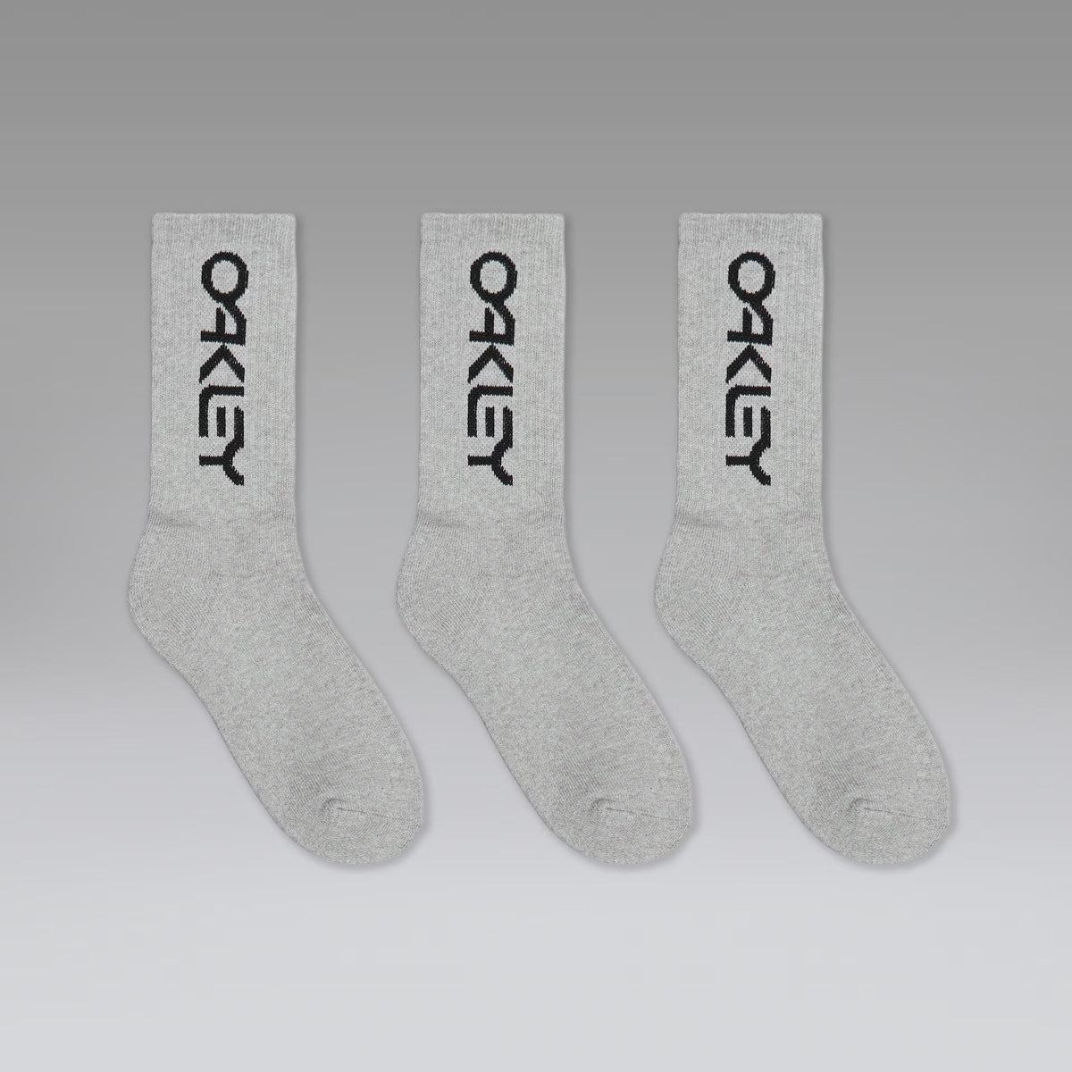 Oakley Men's B1b Socks 2.0 (3 Pcs) - Cement Melange