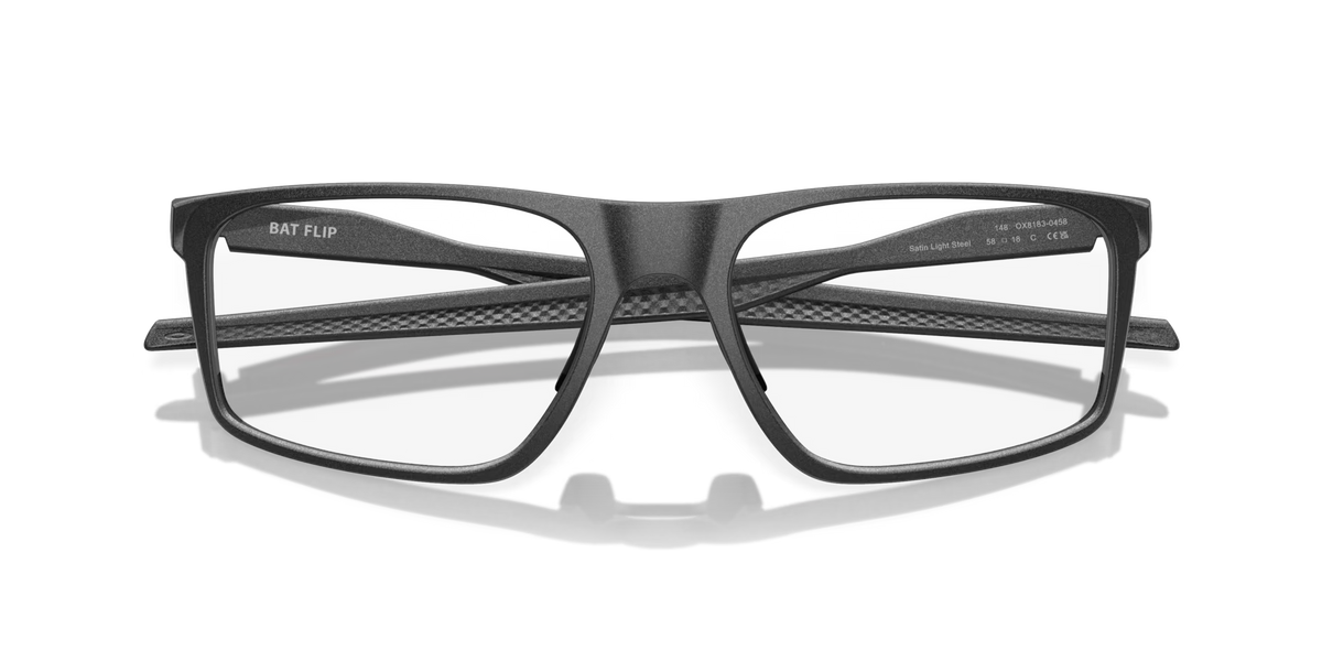 Oakley Men's Bat Flip Eyeglasses - Satin Light Steel