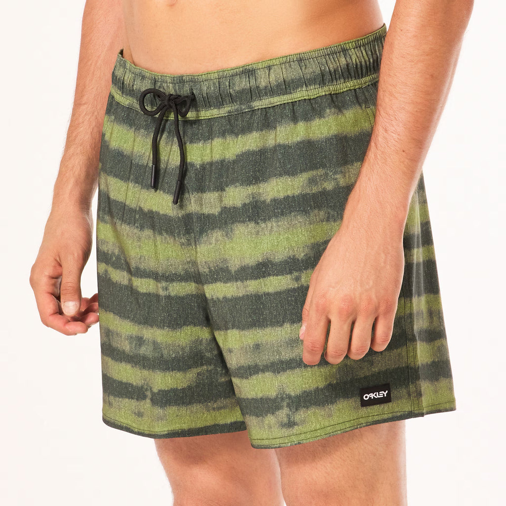 Oakley Men's Blur Stripes Rc 16 Beachshort - Red/Green