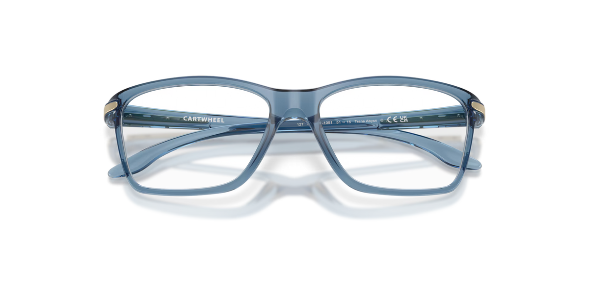Oakley Men's Cartwheel (youth Fit) Eyeglasses - Transparent Abyss