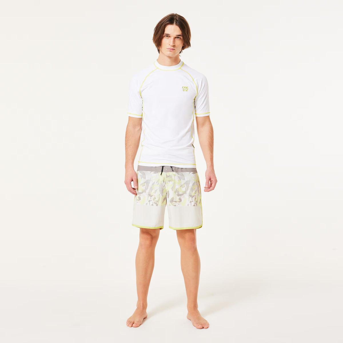 Oakley Men's Coral Ss Rashguard - White