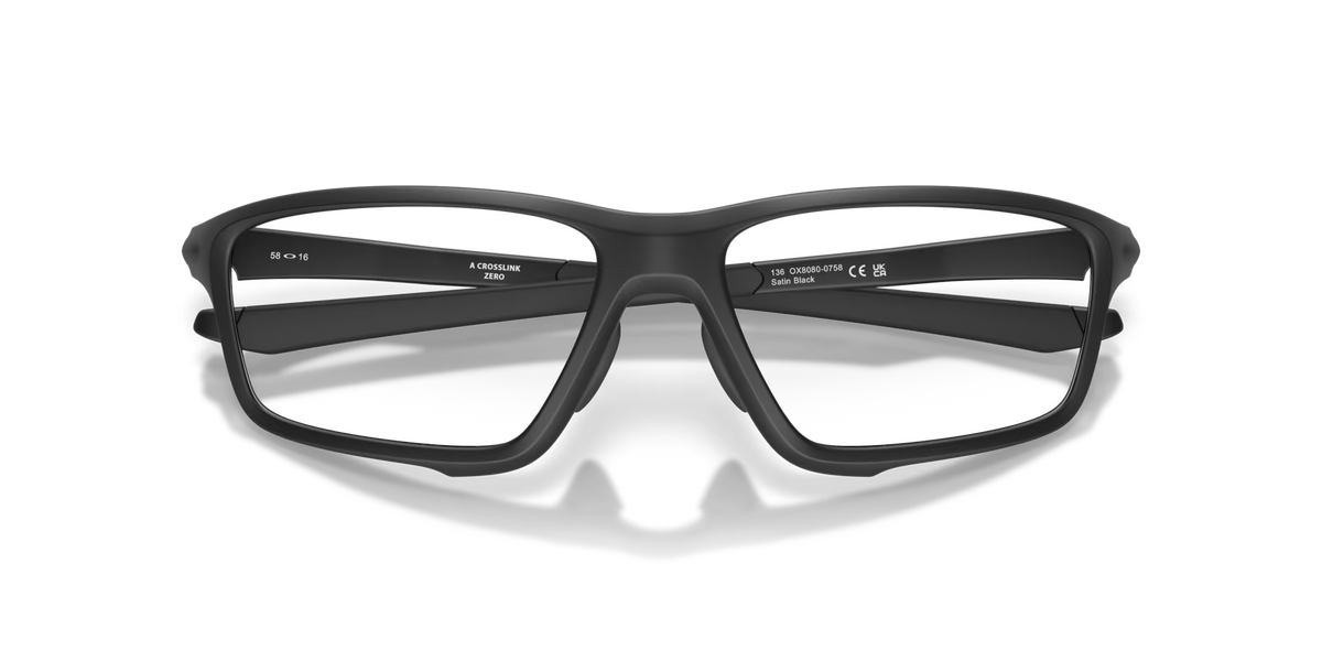 Oakley Men's Crosslink Zero (low Bridge Fit) Eyeglasses - Black