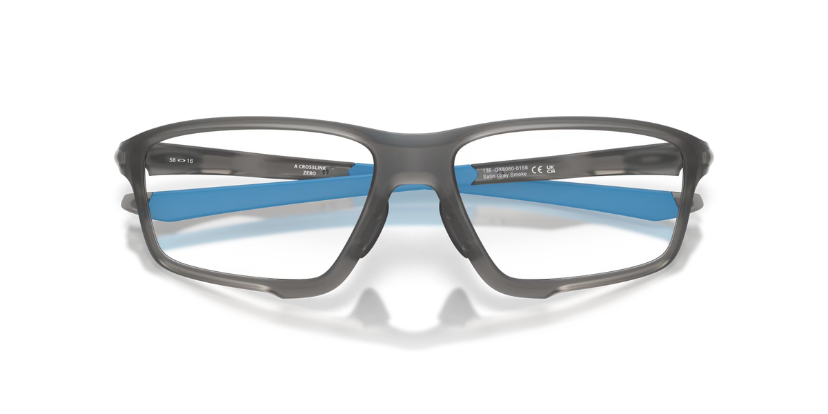 Oakley Men's Crosslink Zero (low Bridge Fit) Eyeglasses - Grey
