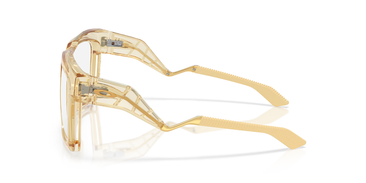 Oakley Men's Damian Lillard Signature Series Enigma Ink Eyeglasses - Transparent Warm Beige