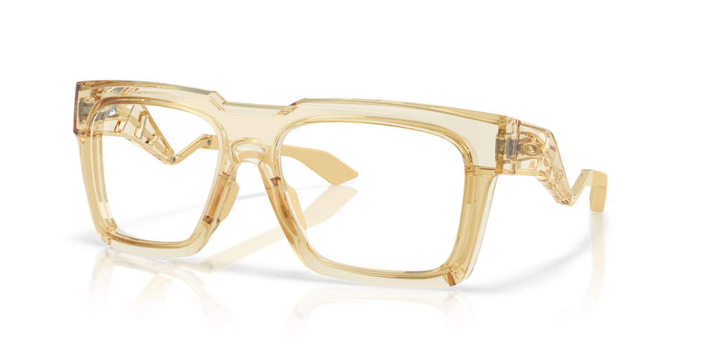 Oakley Men's Damian Lillard Signature Series Enigma Ink Eyeglasses - Transparent Warm Beige