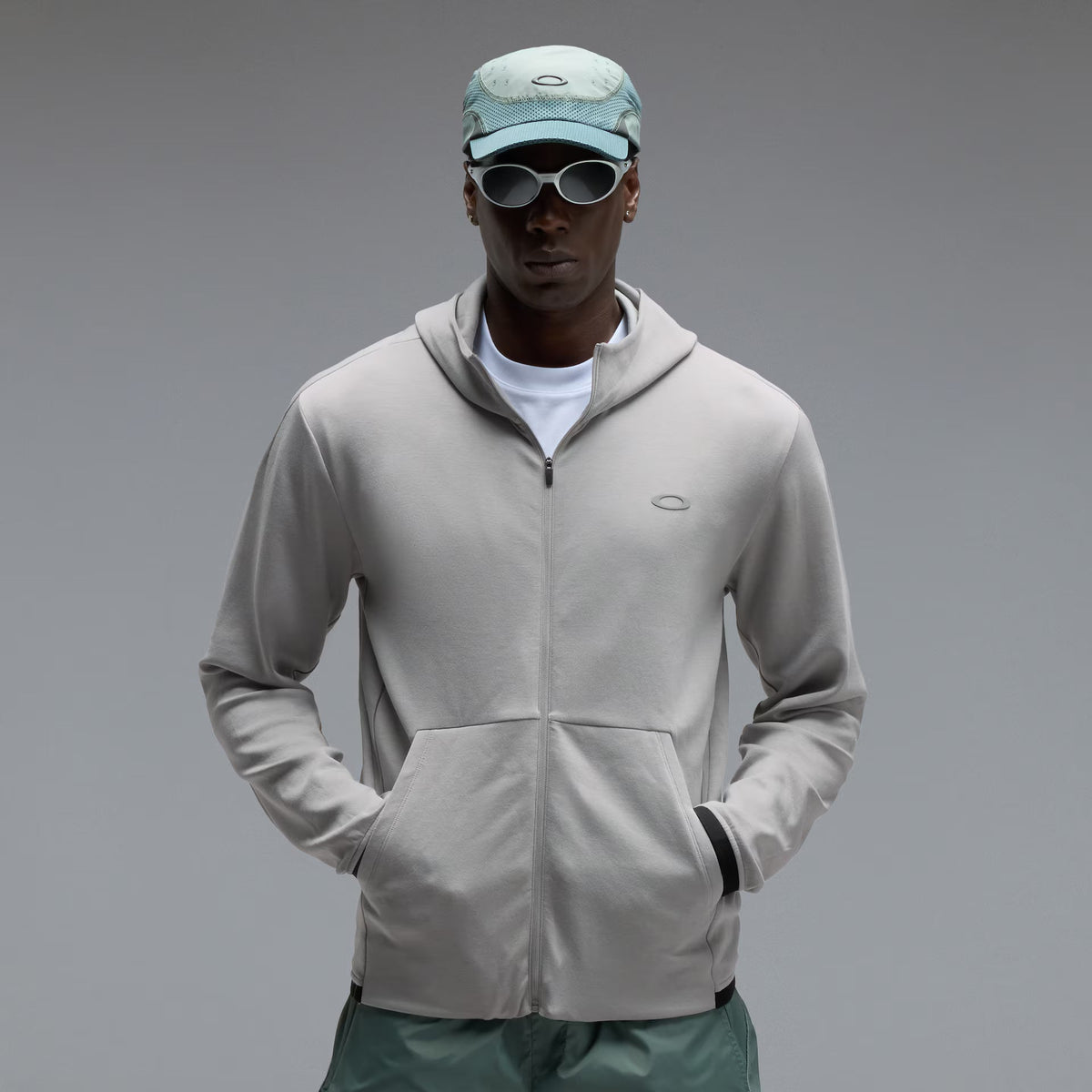 Oakley Men's Edge Force Fz Hoodie - Cement