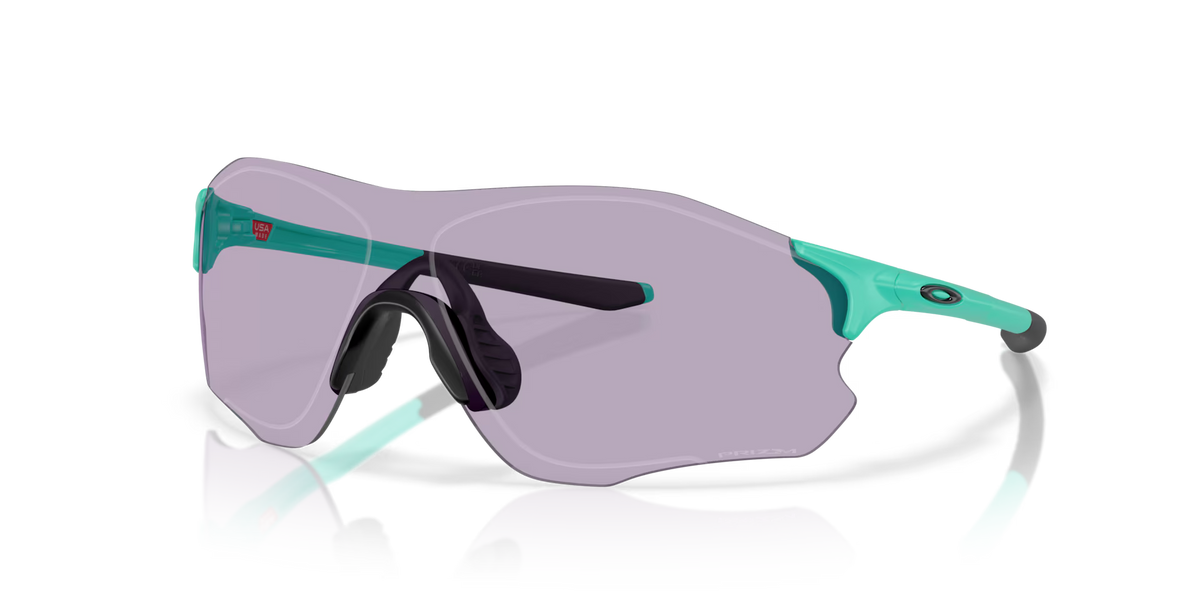 Oakley Men's Evzero Path (low Bridge Fit) Sunglasses - Matte Celeste