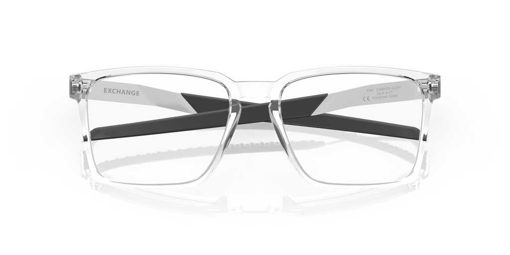 Oakley Men's Exchange Eyeglasses - Polished Clear