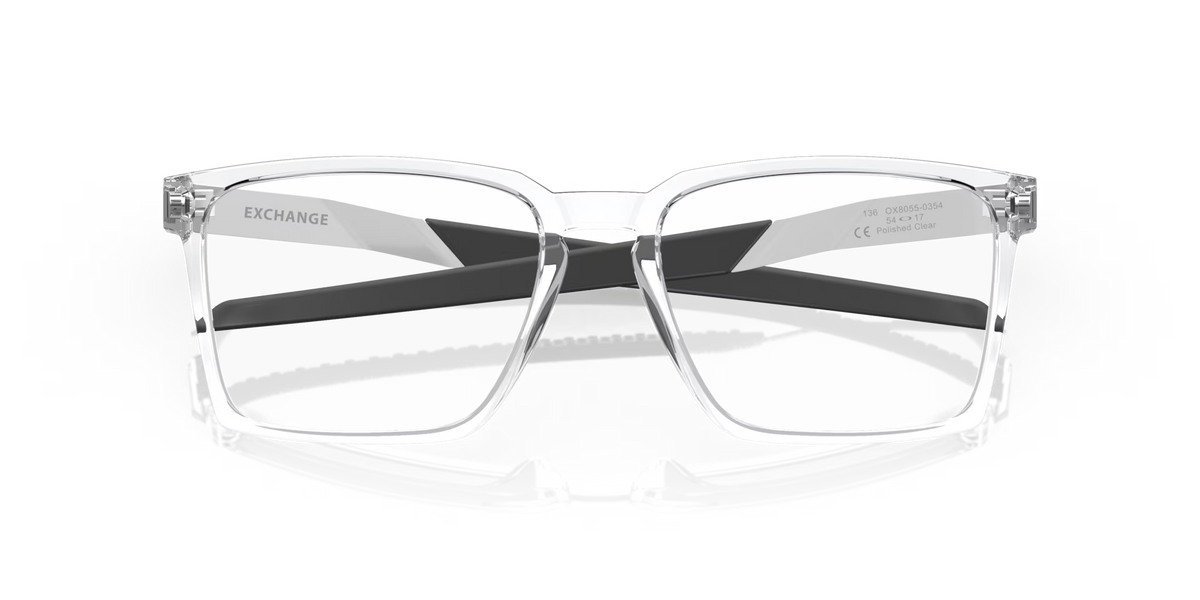 Oakley Men's Exchange Eyeglasses - Polished Clear