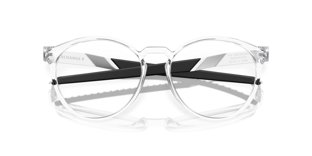 Oakley Men's Exchange R Eyeglasses - Polished Clear