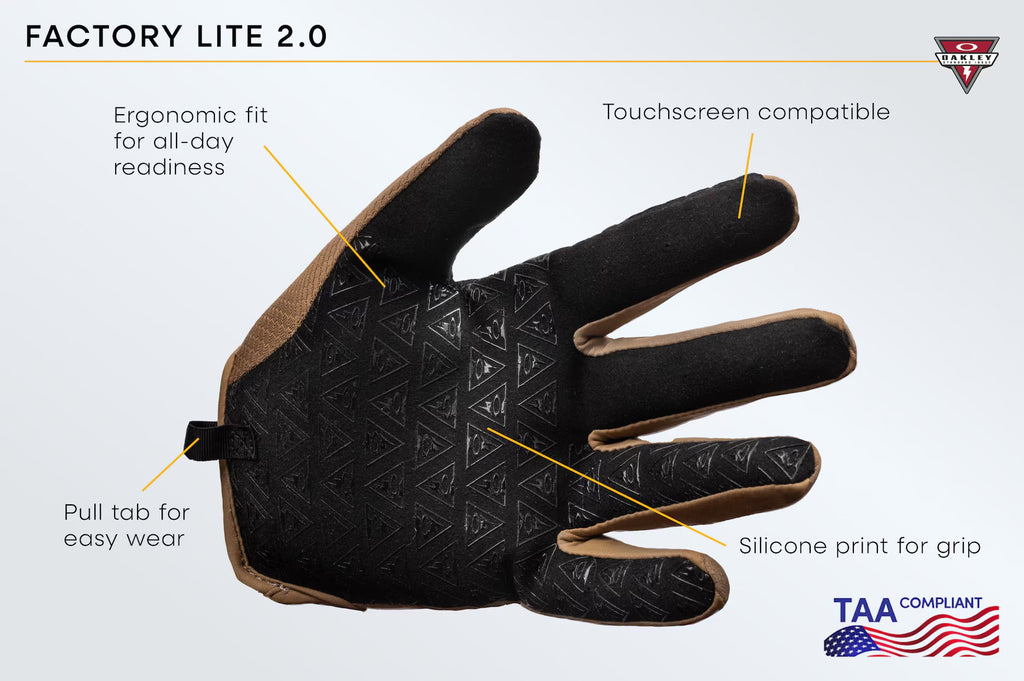 Oakley Men's Factory Lite 2.0 Glove - Coyote