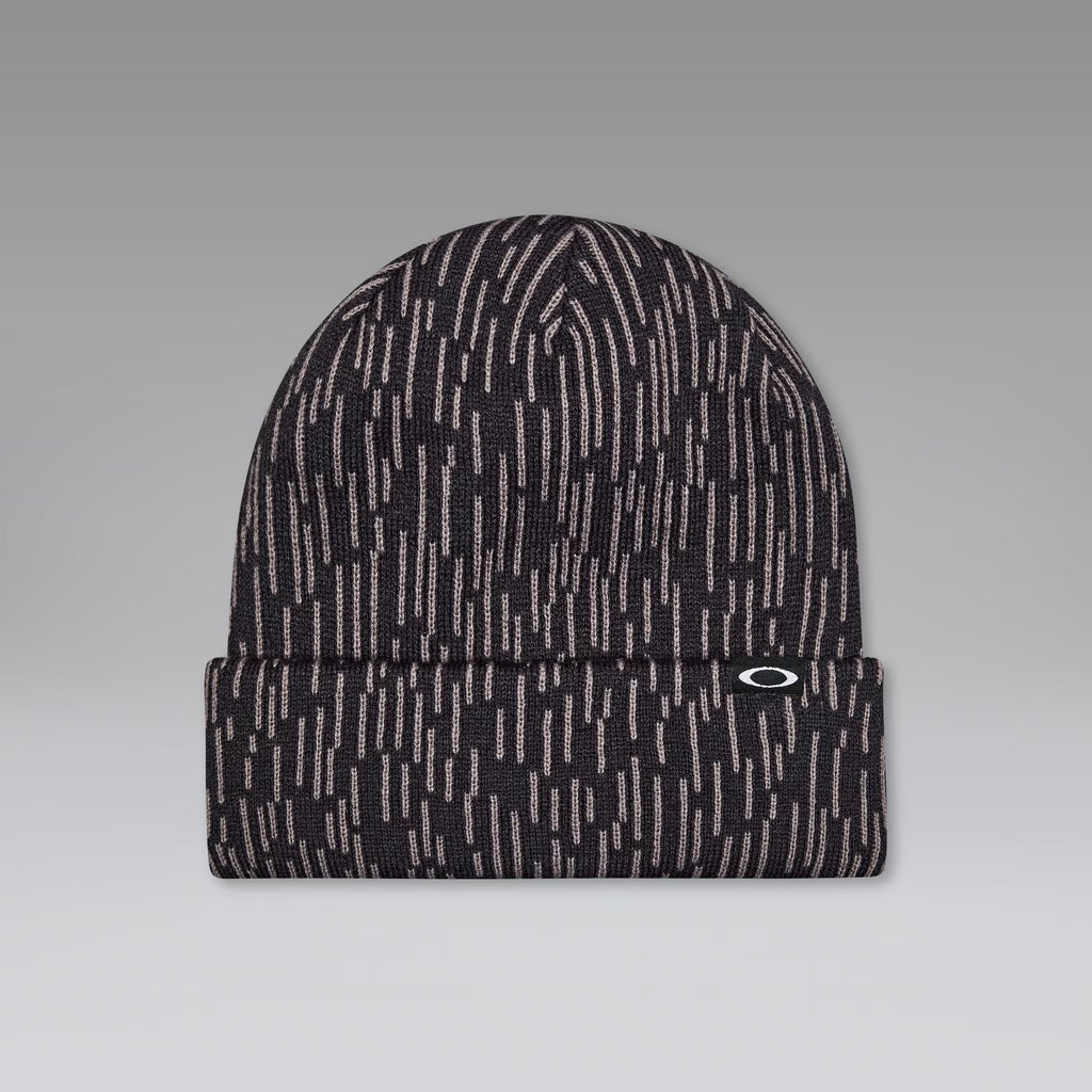 Oakley Men's Fleece-lined Graphic Beanie​ - Black