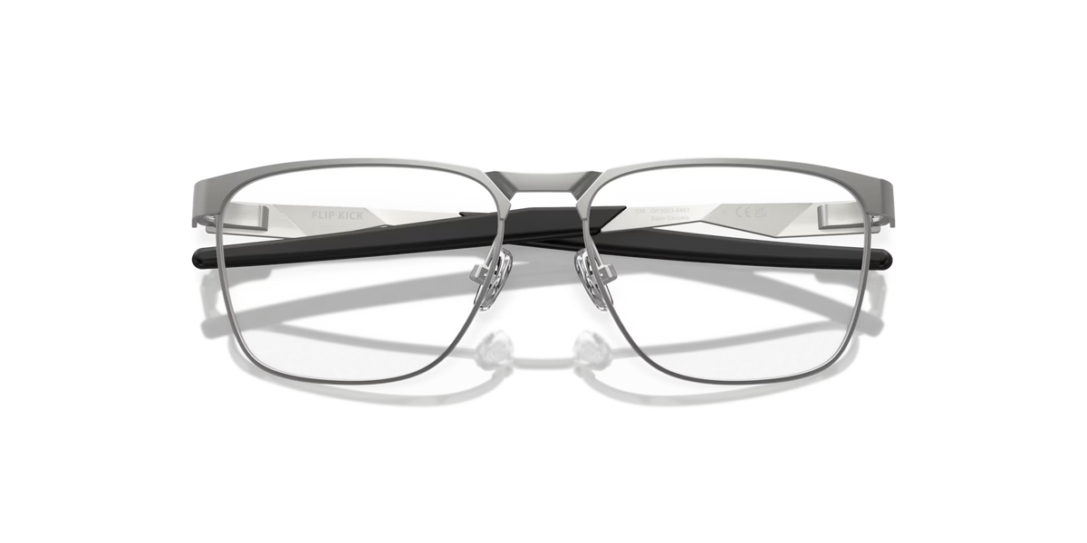 Oakley Men's Flip Kick (youth Fit) Eyeglasses - Satin Chrome