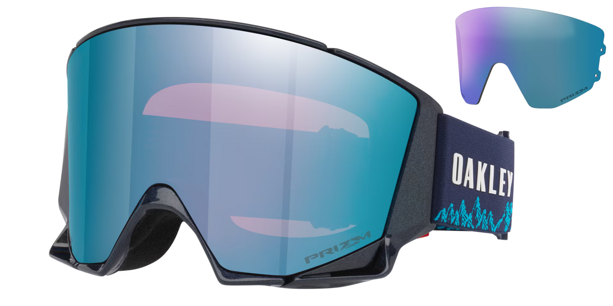 Oakley Men's Flow Scape L (low Bridge Fit) Mikaela Shiffrin Signature Series Snow Goggles - Space Dust Abyss
