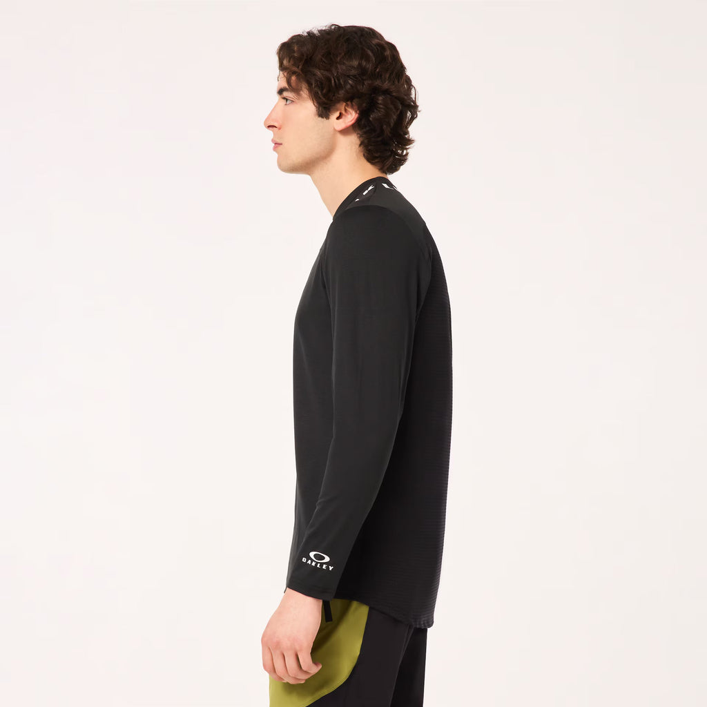 Oakley Men's Free Ride Rc Ls Jersey - Black