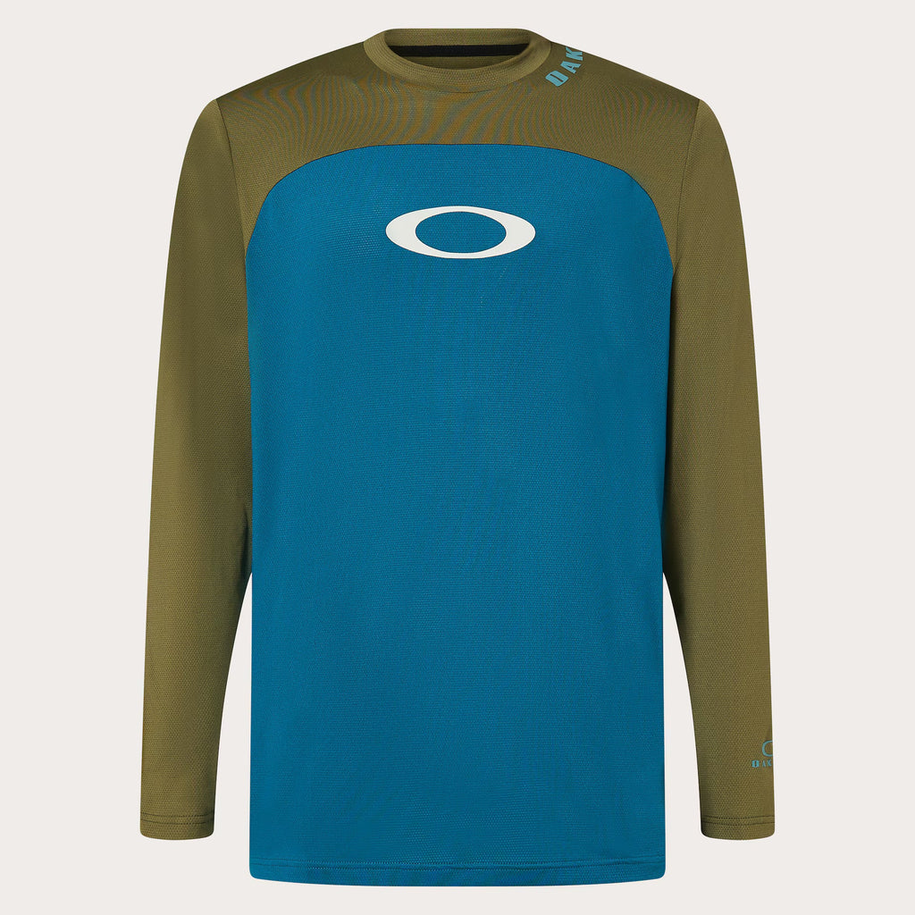 Oakley Men's Free Ride Rc Ls Jersey - Green