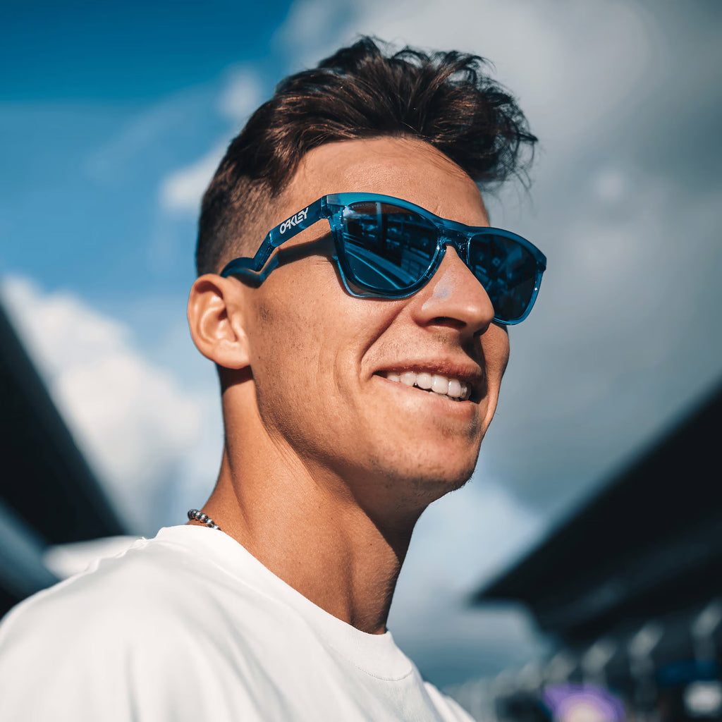 Oakley Men's Frogskins Hybrid Fabio Quartararo Signature Series Sunglasses - Blue