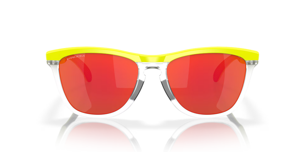 Oakley Men's Frogskins Range (low Bridge Fit) Inner Spark Collection Sunglasses - Yellow
