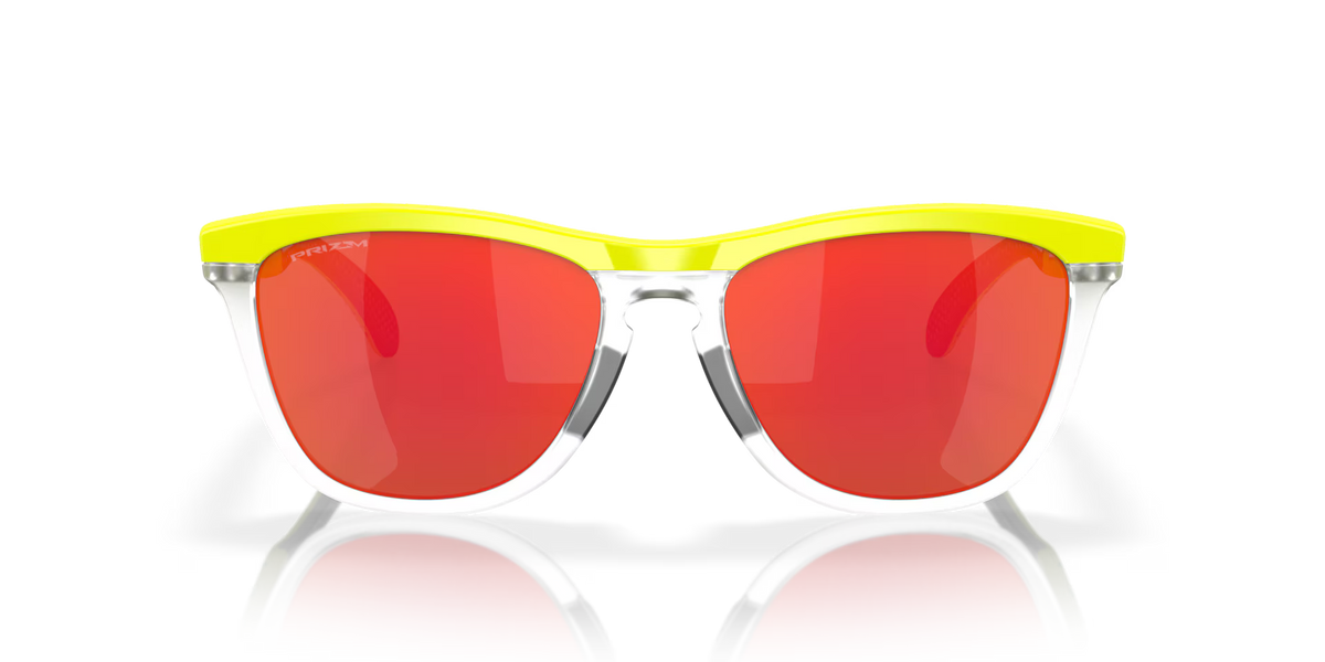 Oakley Men's Frogskins Range (low Bridge Fit) Inner Spark Collection Sunglasses - Yellow