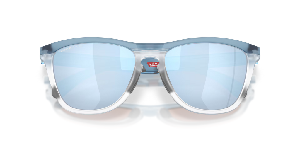 Oakley Men's Frogskins Range Xl (low Bridge Fit) Sunglasses - Matte Transparent Stonewash