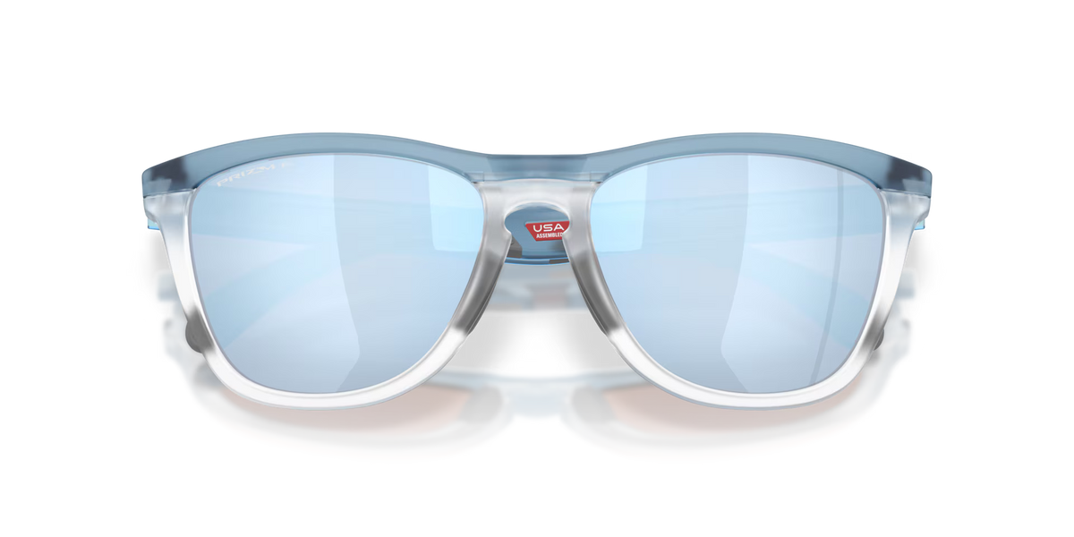 Oakley Men's Frogskins Range Xl (low Bridge Fit) Sunglasses - Matte Transparent Stonewash
