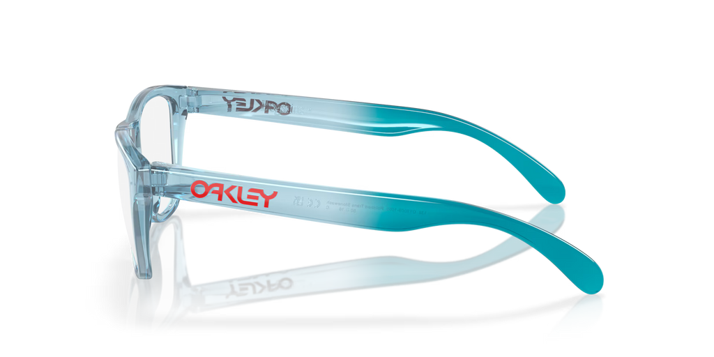 Oakley Men's Frogskins Xs (youth Fit) Eyeglasses - Polished Translucent Stonewash