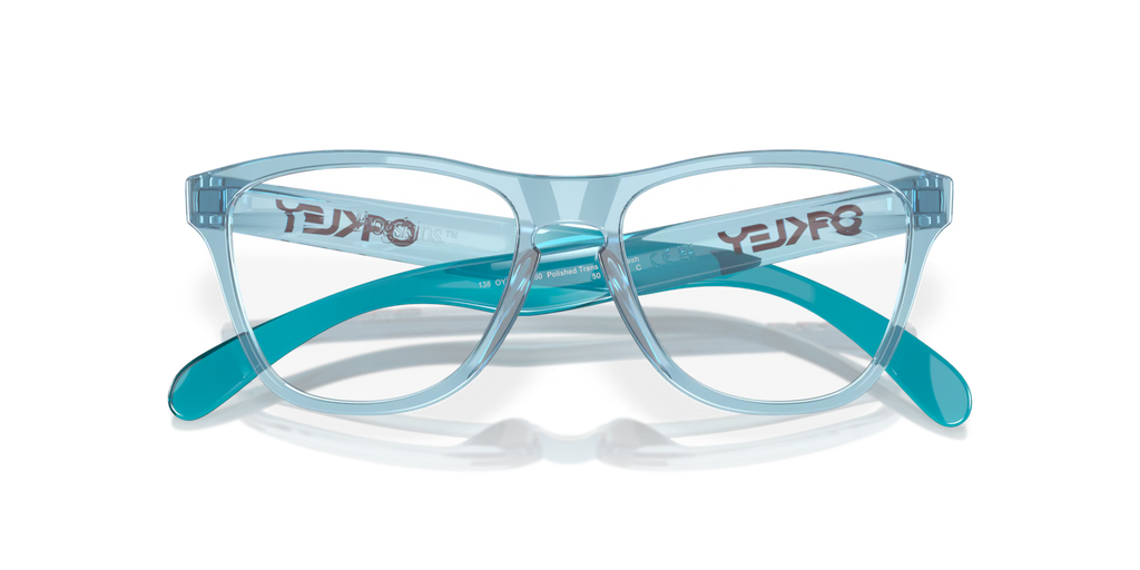 Oakley Men's Frogskins Xs (youth Fit) Eyeglasses - Polished Translucent Stonewash