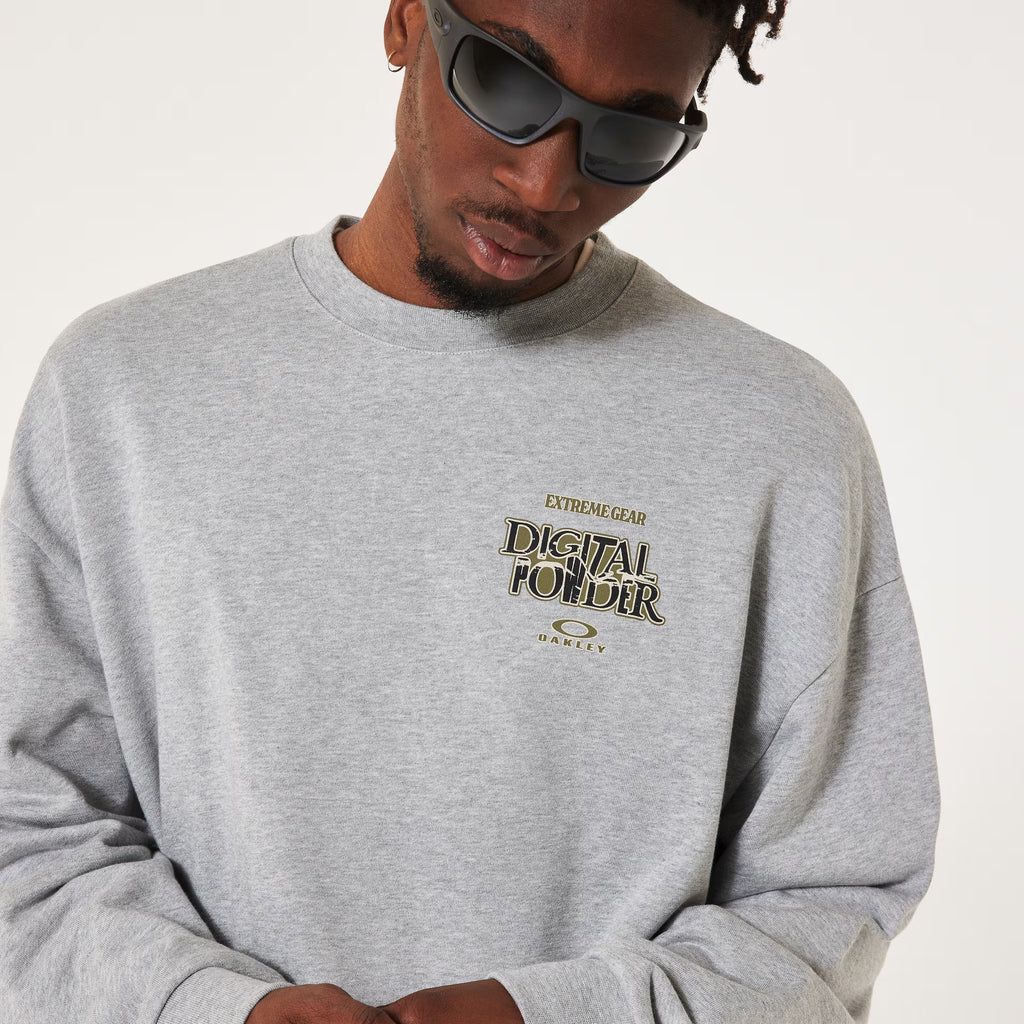 Oakley Men's Futurescape Powder Crewneck - New Granite Heather