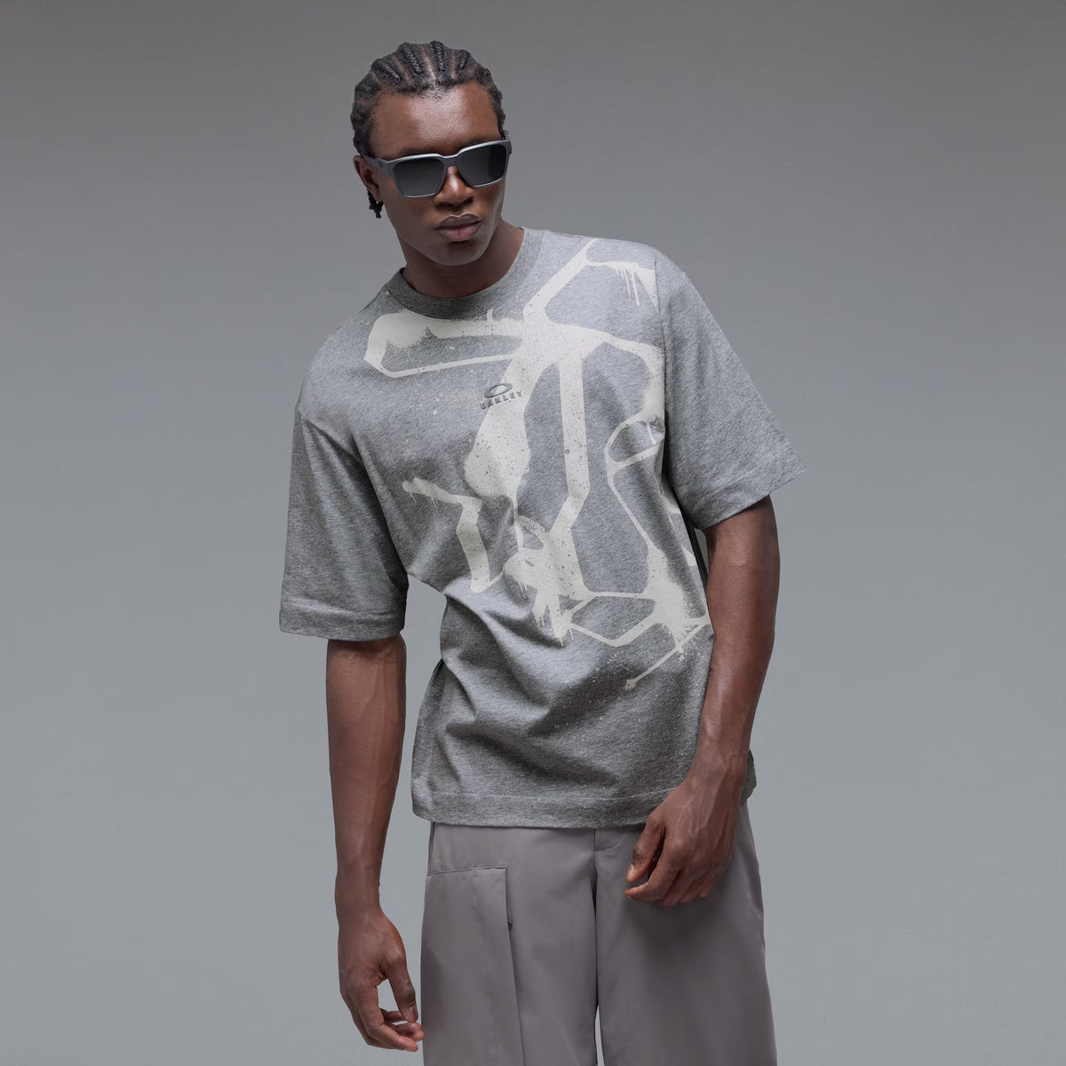 Oakley Men's Graffiti Camo Tee - Cement Melange