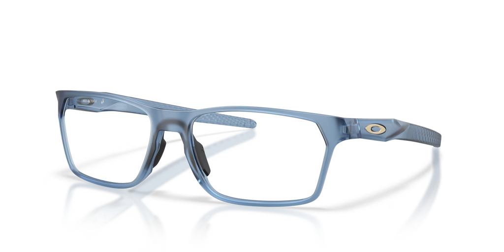 Oakley Men's Hex Jector (low Bridge Fit) Eyeglasses - Matte Transparent Abyss